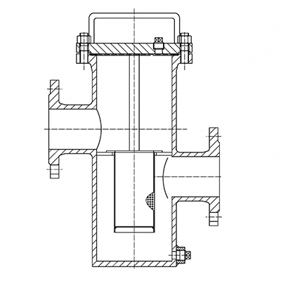 مصفاة الصمام السلة (Basket)